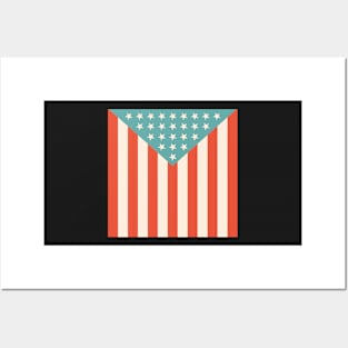 Draped in stars and stripes Posters and Art